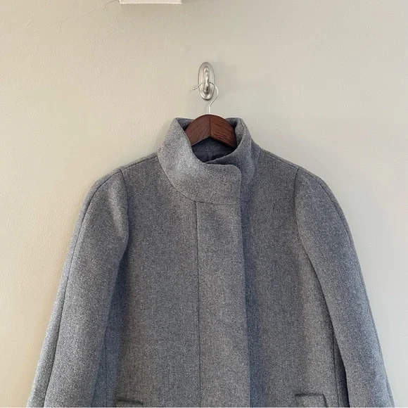 J. CREW MERCANTILE City Coat in Grey Size 2 - Picture 4 of 12